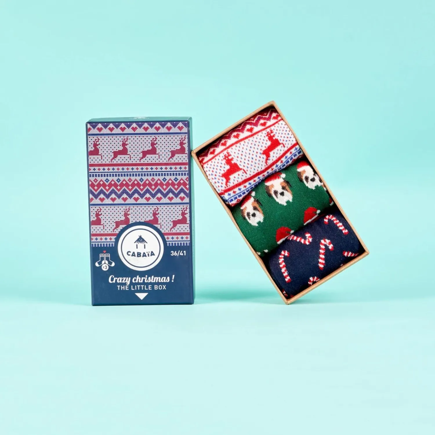 Cabaïa Chaussettes 36/41<Crazy Christmas